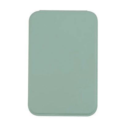 Woman MINI Folding Makeup Mirror High-quality Portable Pocket Makeup Mirror Single-side Creative Women Solid Color Handle Desk