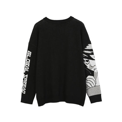 Women Hip Hop Streetwear Harajuku Sweater Vintage Japanese Style Anime Girl Knitted 2023 Cotton Pullover Sweaters Female Clothes