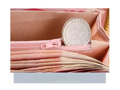 New Fashionable Japanese and Korean Large Capacity Zipper Wallet Long Wallet for Women Handheld Bag for Women