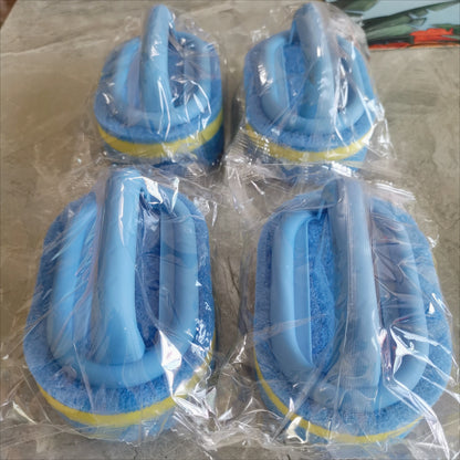 Kitchen Bathroom Toilet Cleaning magic sponge Glass Wall Cleaning  Bath Brush Handle Sponge Ceramic Window Slot Clean Brush