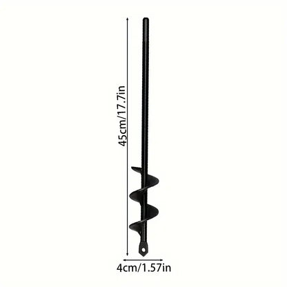 Garden auger bits for planting hexagonal shaft drill bits require no power Solid steel auger for bulb and bedding plant growing