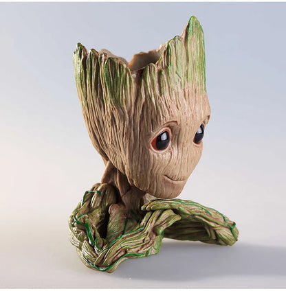 Modern Vases For Flowers Pot Groot Garden Pots Planters Anime Figurines Home Decoration Accessories Office Storage Pen Case