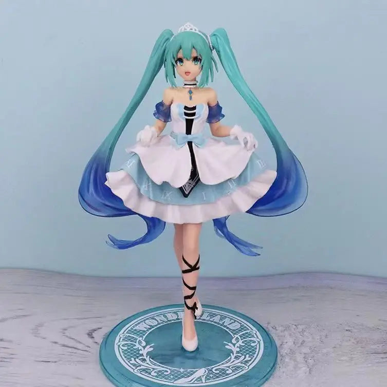 New Anime Miku Cute Kawaii Virtual Singer Miku Manga Statue Figurines Pvc Action Figure 15~25cm