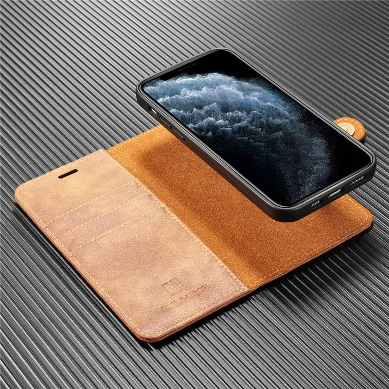 Detachable Magnetic Leather Phone Case for IPhone 16 Pro Max 15 12 13 11 14 Plus XS XR X SE 2022 Wallet Card Holder Cover Coque