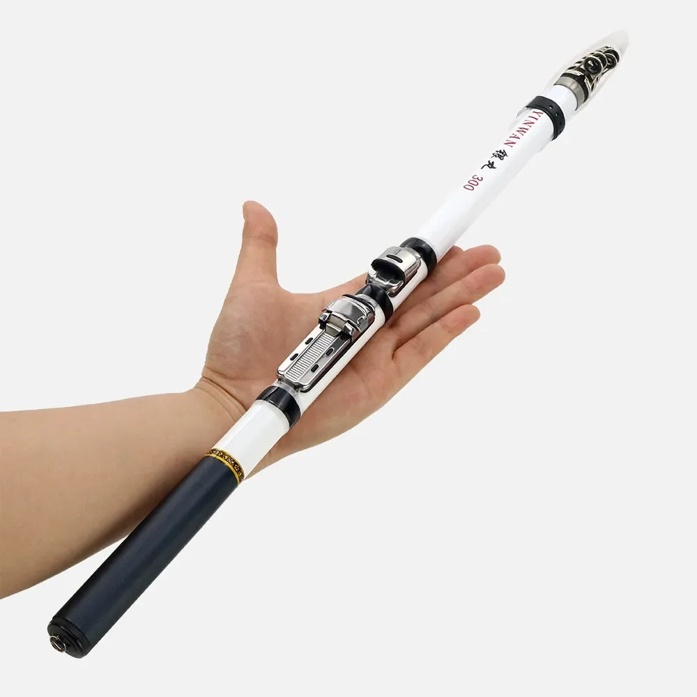 JOSBY Carbon Fiber Spinning Fishing Rod Telescopic Mini Pole 3M 2.7M 2.4M 2.1M 1.8M 1.5M Fish Gear Tackle High Quality