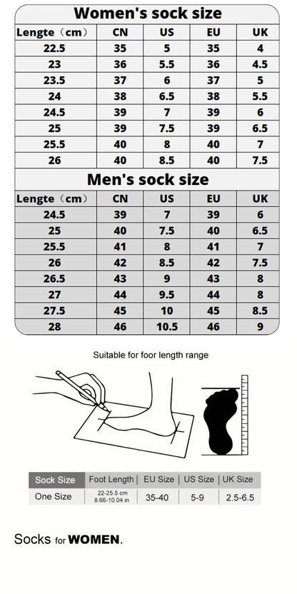 5 Pairs Elegant Cartoon Graffiti Women Tube Socks Fashionable Oil Painting Art Printing Soft Comfortable Breathable Casual Socks