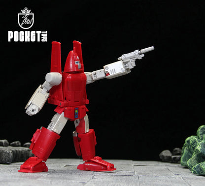 Pocket Toys Pt-M01 PTM01 Transformation Powerglide G1 Glider Of Sky Ko Dx Animated Version Small Scale Robot Action Figure