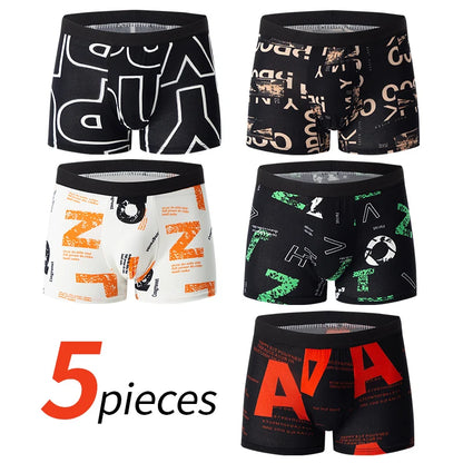 10 Men's Boxer Underwear Black Gold Random Soft And Comfortable Skin-friendly Joker Four Seasons Selling Adolescent Shorts