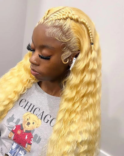 613 HD Lace Frontal Wig 13x4 Deep Loose Wave Transparent Remy Color Front Human Hair Wig 13x6 Blonde Water Curly Human Hair Wig