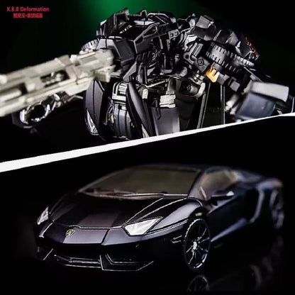 Transformation Robot Toy 4 Dark Lockdown Robot Car Figures Film Version Deformed Car Toy Children's Birthday Gift