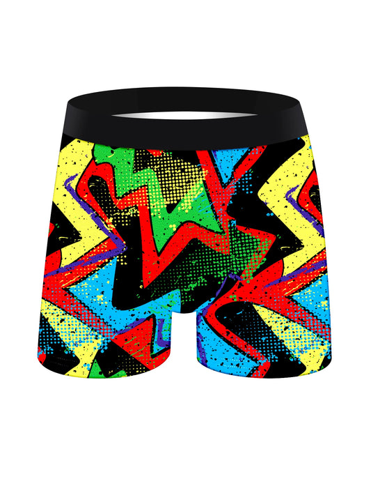 5 Piece Set of Men's Boxer Briefs Breathable and Comfortable Men's Underwear Trendy Colorful Beautiful Fashion Men's Pants