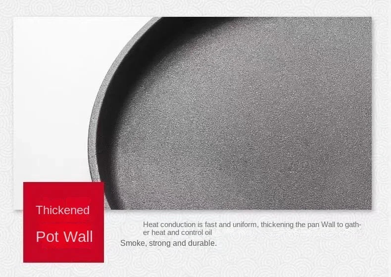 26cm Cast Iron Frying Pan Uncoated Non-stick Egg Pancake Pan Crepe Maker Steak Frying Pot Gas Induction Cooker Kitchen Cookware