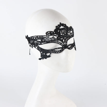 Black Queen Lace Mask Embroidery Appliques Party Costume Carnival Mask Woman Accessories Wedding Mask Halloween Masquerade Mask