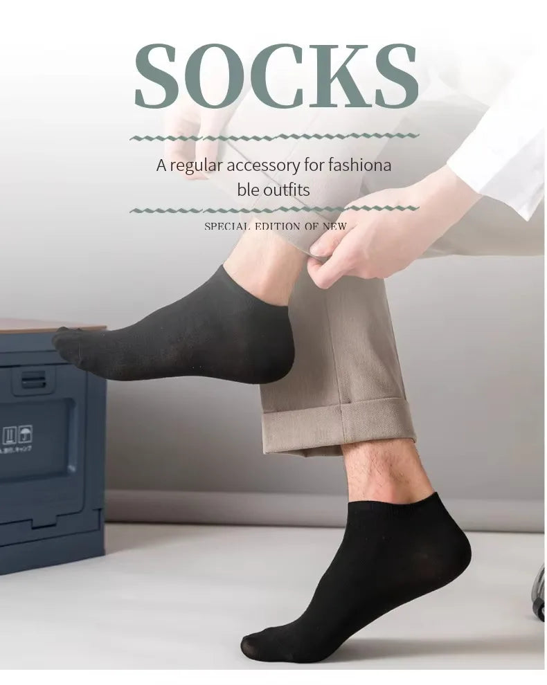 10 Pairs Women/Men Boat Socks Invisible Low Cut Silicone Non-slip Summer No-show Ankle Socks Solid Color Casual Breathable