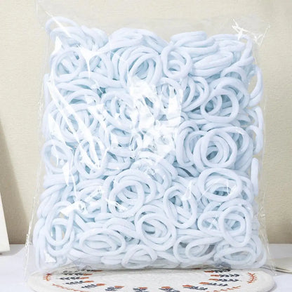 30-150PCS Women Girls Candy Colors Nylon Basic Scrunchie Hair Tie Ponytail Hold Hair Rubber Bands Fashion Hair Accessories