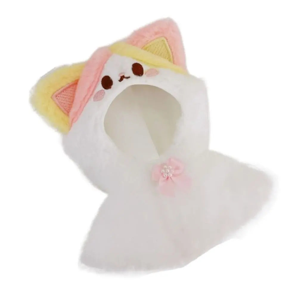 10CM Doll Plush Cloak Gift Toys Accessories Cotton Stuffed Dolls Doll Clothes Plush Outfit Replaceable Cartoon Animal Shawl