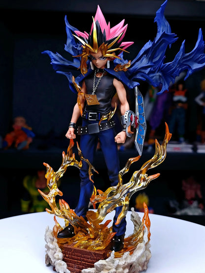 Yugi Muto Figure Dark Game Dimensional Figurine Duel Monsters Action Figures 28cm PVC Statue Collection Ornament Kids Toy Gifts