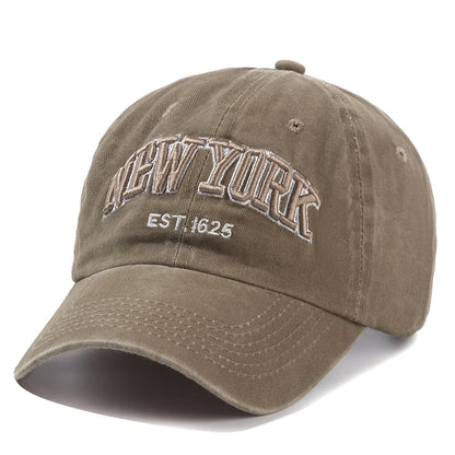 2025 New York Washed Cotton Cap For Men Women Gorras Snapback Caps Baseball Caps Sun protection Casquette Dad Hat Outdoors Cap