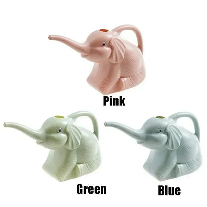 Cute Plastic Elephant Shape Watering Pot Can Plant Outdoor Irrigation Gardening Tools Equipment Garden Supplies Home Accessories