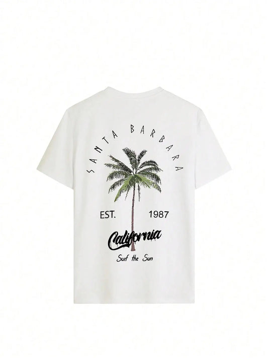100% Cotton Women T-shirt Galafonia Coconut Palm Printed Tee Shirt Summer Comfortable Loose Tops Street Fashion Female Clothes