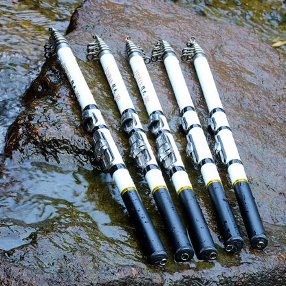 JOSBY Carbon Fiber Spinning Fishing Rod Telescopic Mini Pole 3M 2.7M 2.4M 2.1M 1.8M 1.5M Fish Gear Tackle High Quality