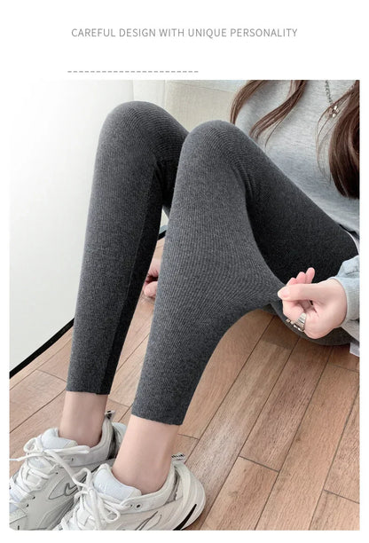 Ladies Winter Warm Thick Tights Thermal Leggings Fleece Lined Pants Skinny Long Johns Thermos Pantyhose Plus Size For Women