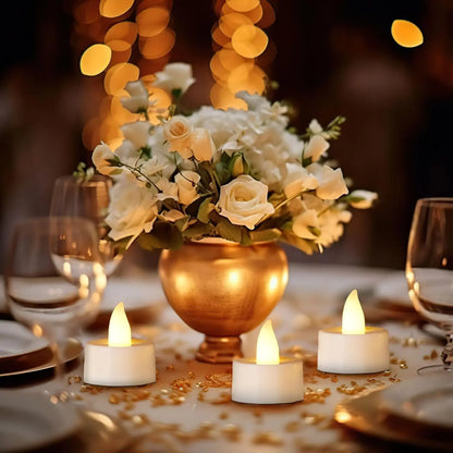 6-96Pcs Flameless LED Candle Creative wishing Led Tea Light Warm White Flameless Candle Halloween Christmas Decor Candle Light