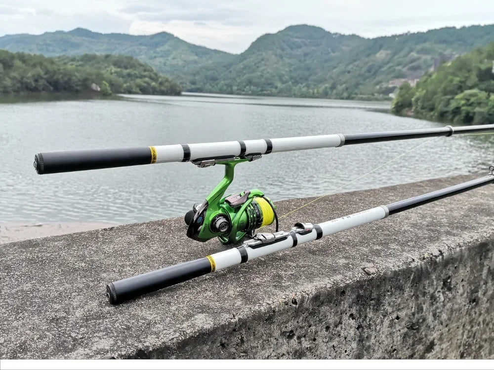 JOSBY Carbon Fiber Spinning Fishing Rod Telescopic Mini Pole 3M 2.7M 2.4M 2.1M 1.8M 1.5M Fish Gear Tackle High Quality