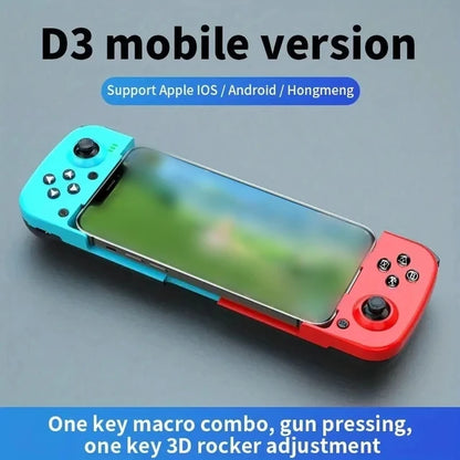 Gamepad Telescopic Joystick D3 For PS4 Phone Stretching Joystick BT 5.0 Wireless Game Controller Apple IOS Android PUBG Switch