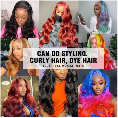 30 40 Inch 360 Full Lace Body Wave Wigs Human Hair 100% 13x4 13x6 HD Lace Frontal Wig For Black Women 4x4 5x5 Lace Closure Wigs