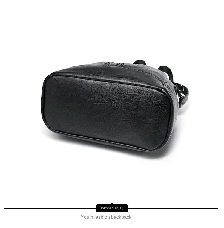 1/3Pcs Genuine Leather Backpack Women's Travel Bag Fashion Women's Fashion Bag Tide Casual Fashion Soft Leather Shoulder Bag