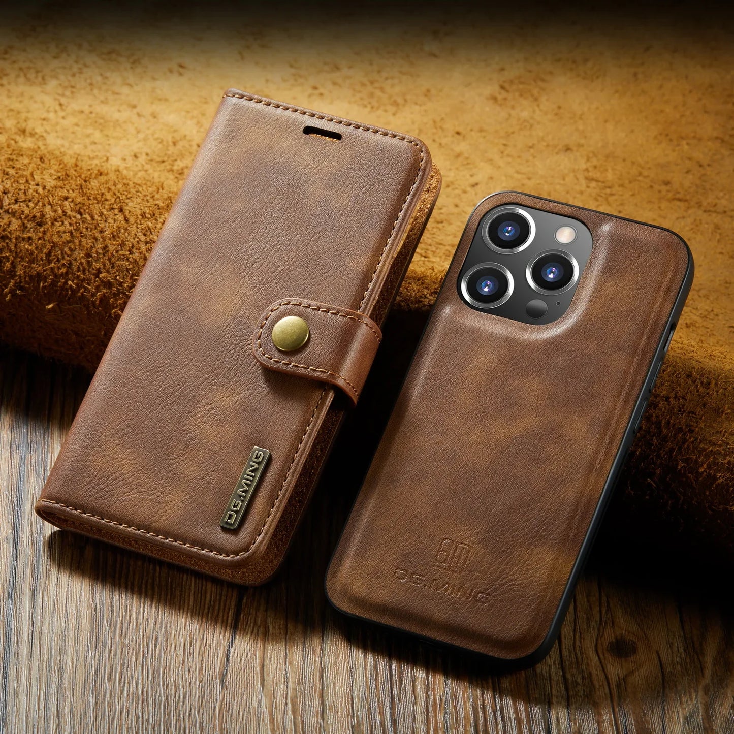 Detachable Magnetic Leather Phone Case for IPhone 16 Pro Max 15 12 13 11 14 Plus XS XR X SE 2022 Wallet Card Holder Cover Coque