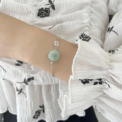 VENTFILLE 925 Sterling Silver Diamond-Studded Butterfly Bracelet Women's Fashion Temperament Flower Adjustable Bracelet