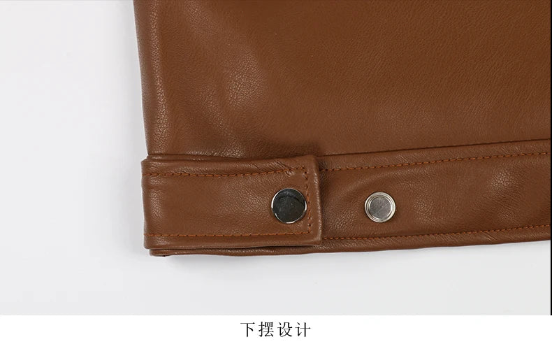 Mauroicardi Spring Autumn Cool Luxury Short Black Soft Light Pu Leather Jacket Men Zipper Casual Mens Jackets and Coats Fashion
