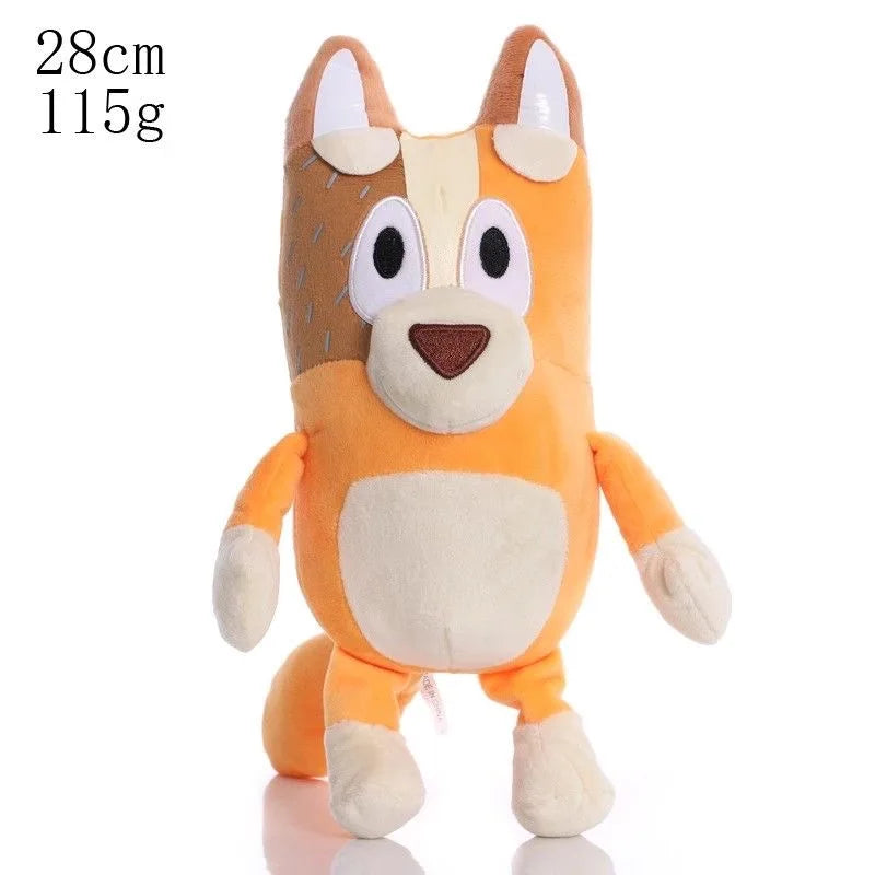 17/28/40cm Bluey & Bingo Family Plush Toys - Cartoon Dog Animals Stuffed Soft Plush Dolls Perfect For Birthday & Christmas Gifts