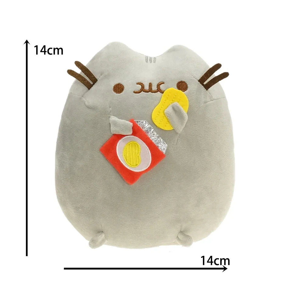 Multiple Pusheen Plush Throw Pillows Cute Home Bedroom Cartoon Stuffed Model Dolls Toys Girl's Room Decoration Christmas Gifts