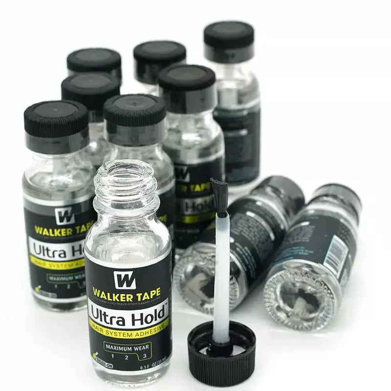 Ultra Hold Brush-on Liquid Bond Hair System Adhesive Silicone Glue For Lace Wig/Toupee/Closure/Beard 3.4/1.4/0.5OZ