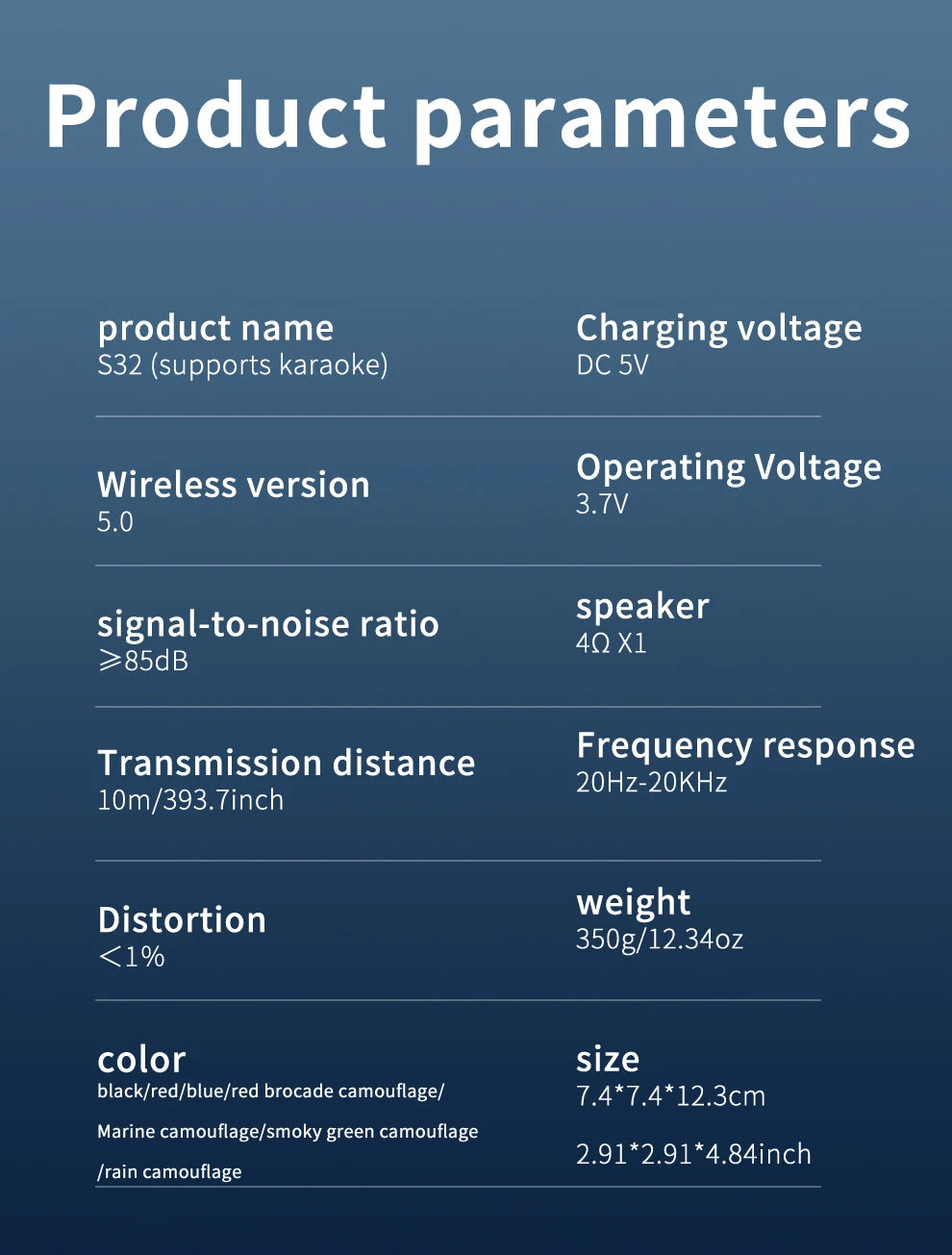 ZEALOT S32 5W Wireless Speakers, Portable Subwoofer Speaker, 1800mAh Battery, 10 Hours Playtime Loud Stereo, Booming Bass.