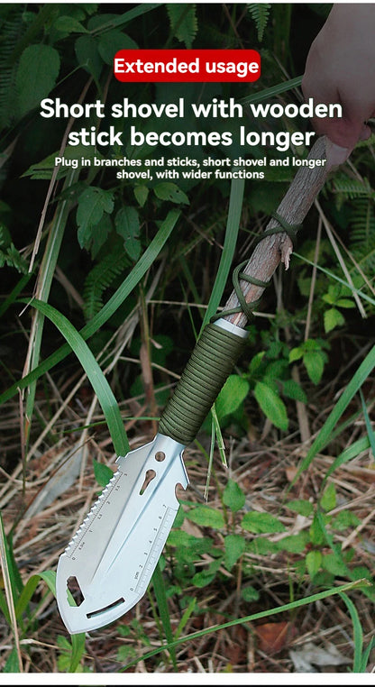 1PC Engineer Shovel Military Shovel Outdoor Multifunctional Folding Military Shovel Vehicle Camping Fishing Shovel Pickaxe
