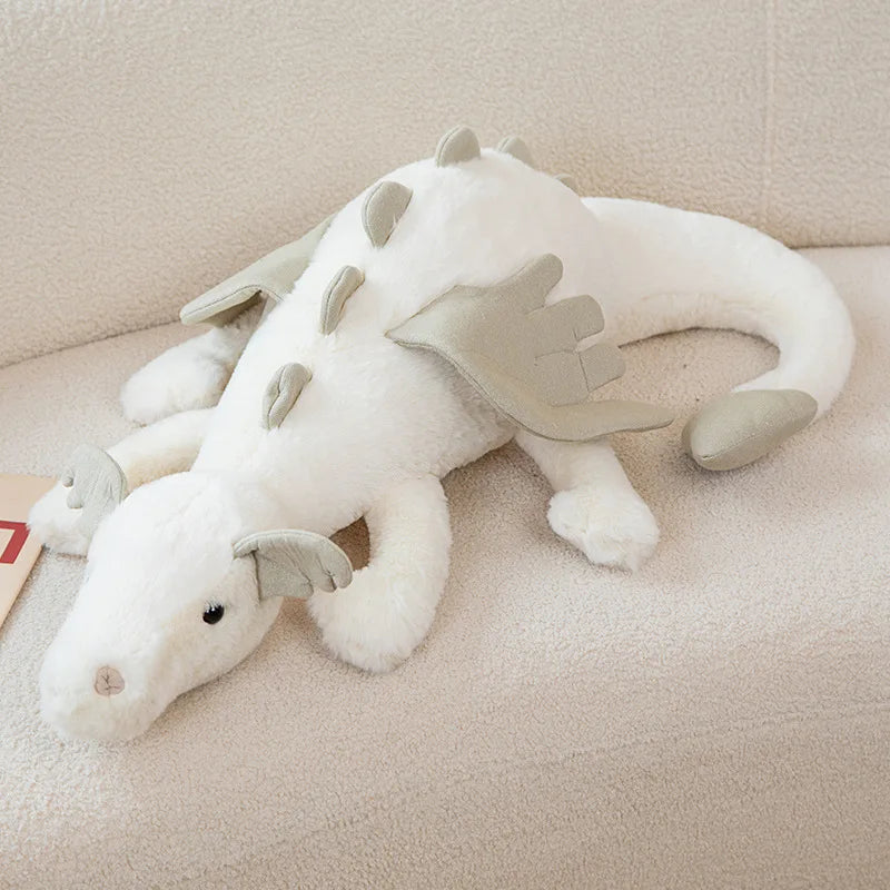 Giant Soft Plush Toy Flying Dragon Plush Toys White Green Pink Dinosaur Pillow Stuffed Animal Soft Doll Birthday Gifts Decor