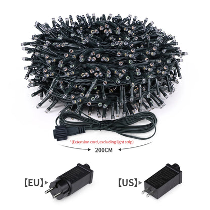 110V 220V Decorative String 50M 100M Led Fairy Lights Holiday Outdoor Lamp Garland For Tree Wedding Party Decoration