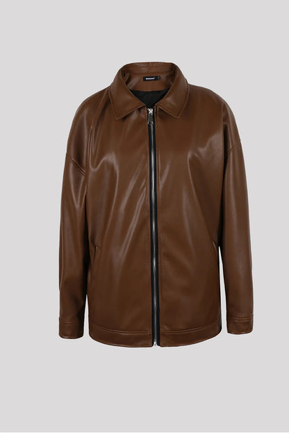 Mauroicardi Spring Autumn Cool Luxury Short Black Soft Light Pu Leather Jacket Men Zipper Casual Mens Jackets and Coats Fashion