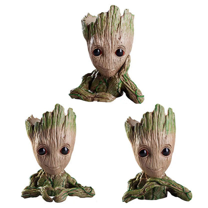 Modern Vases For Flowers Pot Groot Garden Pots Planters Anime Figurines Home Decoration Accessories Office Storage Pen Case