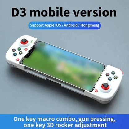 Gamepad Telescopic Joystick D3 For PS4 Phone Stretching Joystick BT 5.0 Wireless Game Controller Apple IOS Android PUBG Switch