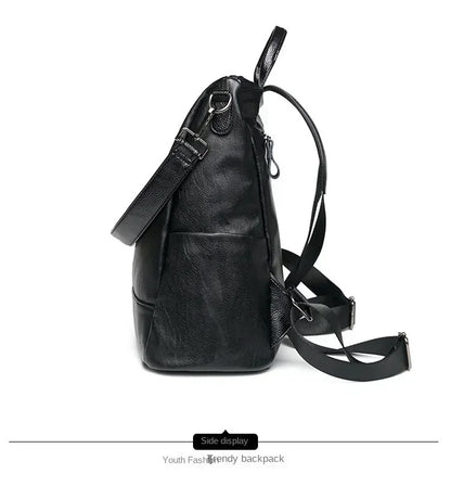1/3Pcs Genuine Leather Backpack Women's Travel Bag Fashion Women's Fashion Bag Tide Casual Fashion Soft Leather Shoulder Bag