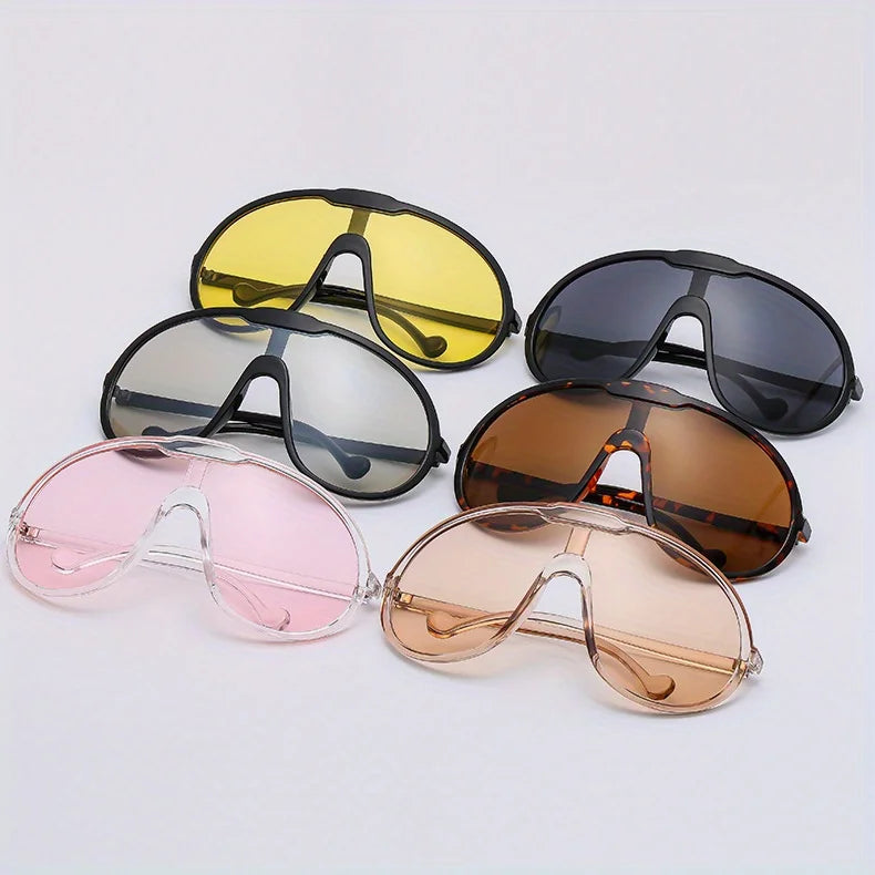 Oversized Square Sunglasses Women Punk Fashion Big Frame Vintage Cycling Sun Glasses Men Shades Retro Gradient Shades UV400