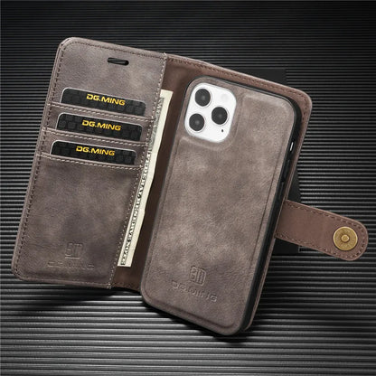 Detachable Magnetic Leather Phone Case for IPhone 16 Pro Max 15 12 13 11 14 Plus XS XR X SE 2022 Wallet Card Holder Cover Coque