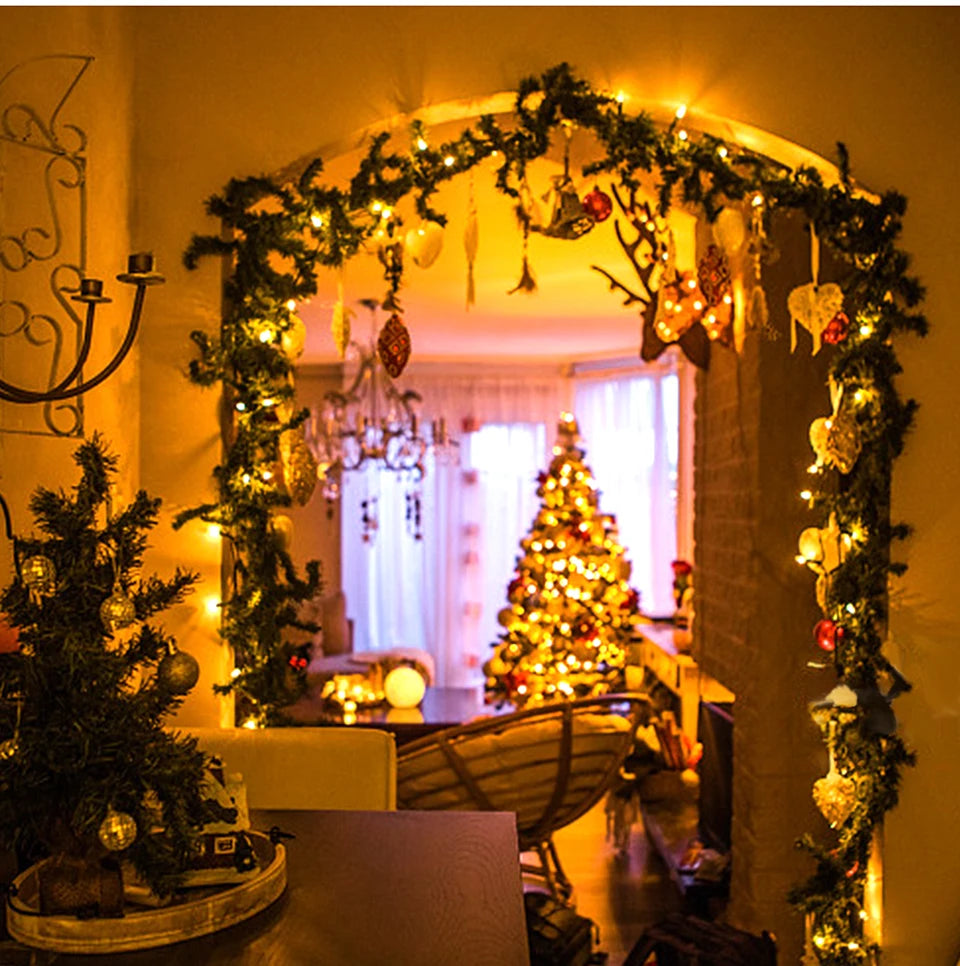 110V 220V Decorative String 50M 100M Led Fairy Lights Holiday Outdoor Lamp Garland For Tree Wedding Party Decoration