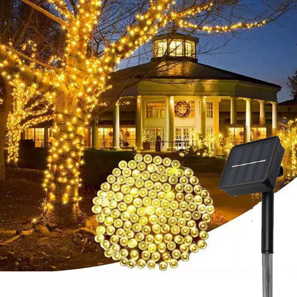 50/100 LED Solar String Light Fairy Garden Waterproof Outdoor Lamp 6V Garland for Christmas Xmas Holiday Party Home Decoration