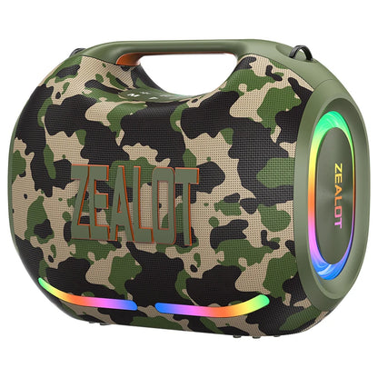 ZEALOT-ZE01 120W Big Power Wireless TWS Subwoofer Bluetooth Speaker High Volume Waterproof Portable Mobile Power HIFI Sound Qual
